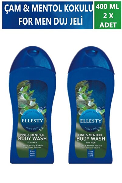ELLESTY Çam Ve Mentol Erkek Duş Jeli 400 Ml X 2 Adet