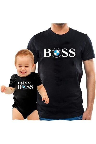 Tshirthane Μπλουζάκι "Baba Oğul Boss Bmw Mini Boss " (Είναι ένα μονό προϊόν, ...