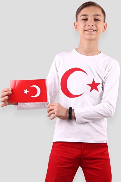 Nacar Unısex Çocuk Ay Yıldızlı T-shırt