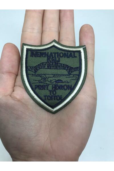 oldskoolbutik Στρατιωτικό Κέντημα Χακί Κέντημα που συγκολλείται με σίδερο