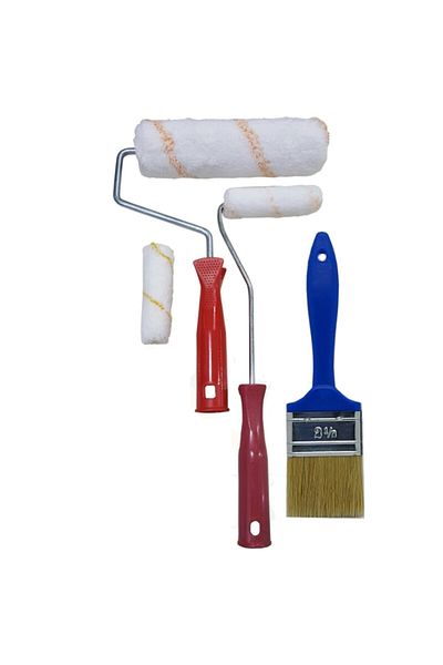 Özbay Address 4 Painter Set Roller Brush Set Whitewash Set
