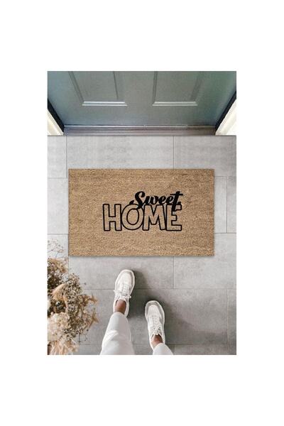 Silkcoat Home Μπεζ Πατάκι Πόρτας Sweet Home Pattern K-3296