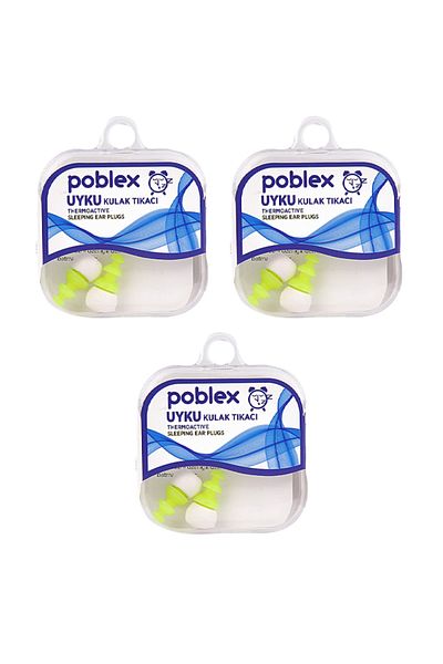 Poblex Sleeping Earplugs - Small Size - 3 Boxes