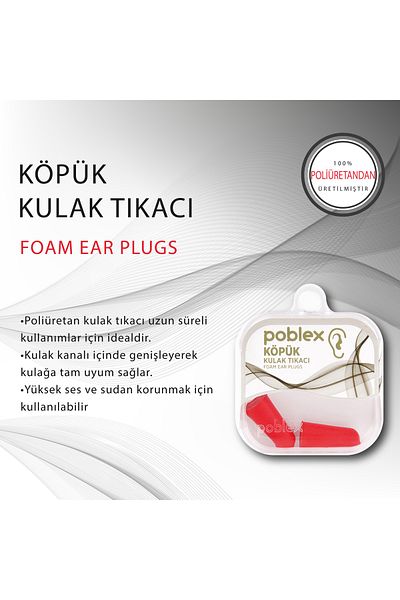 Poblex Foam Earplugs - 2 Boxes