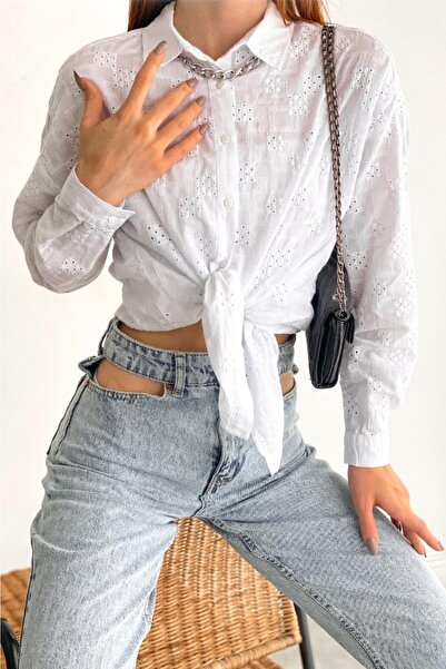 FEMELLE Вишита жіноча сорочка - 100% бавовна, фістова вишивка