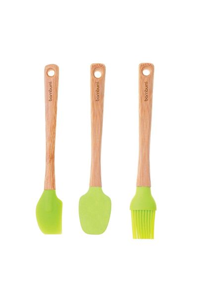 Bambum Small Bamboo Spatula Set - Team 3 Pieces