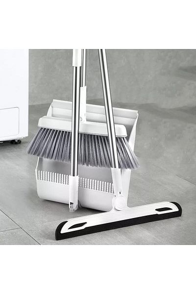geula LİMPEZA Broom Squeegee Set Folding Dustpan Floor Cleaner Bathroom Toilet Brush
