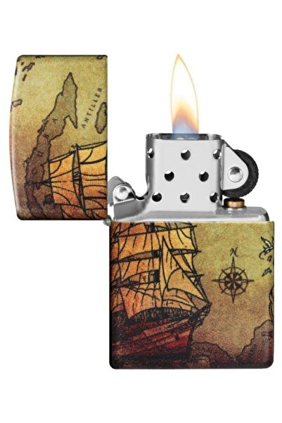 Zippo Çakmak 49355 Pirate Ship Design Lighter, Korsan Gemisi