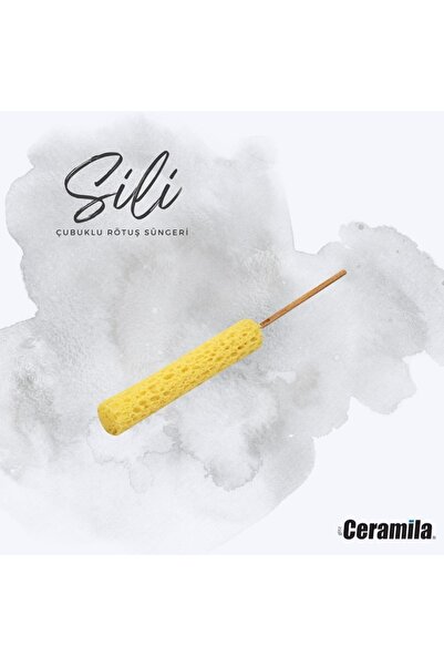 Glitz Ceramila سيراميلا سيلي 3023 إسفنجة سيراميك للتصحيح مع عصا، قطر 13*90 مم