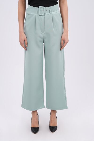 GABRİA Wide Leg Belted Trousers