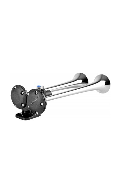 Seger 24volt Ikili Düz Ses Havalı Korna (orijinal) 82ah Metal Krom Boru Ean-8698520201117