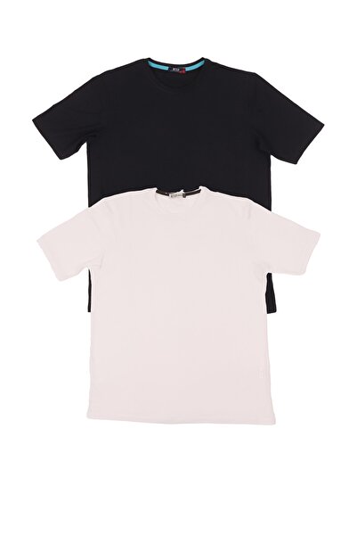 FATELLA Men's 2-Piece T-Shirt Pack Colorful Comfort Crew Neck Short Sleeve Co...