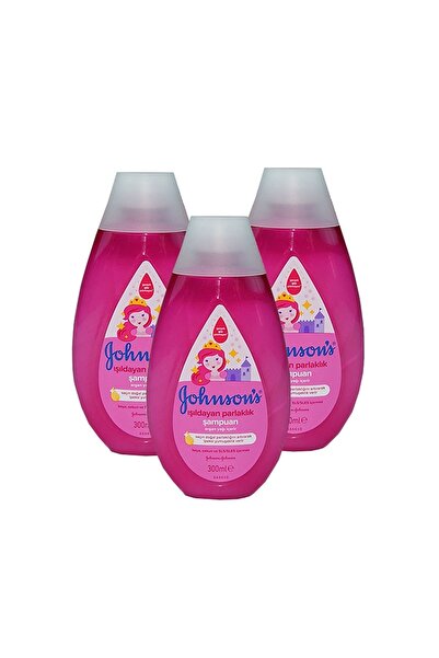 Johnson's شامبو الأطفال اللامع - 300 مل × 3 قطع، لامع