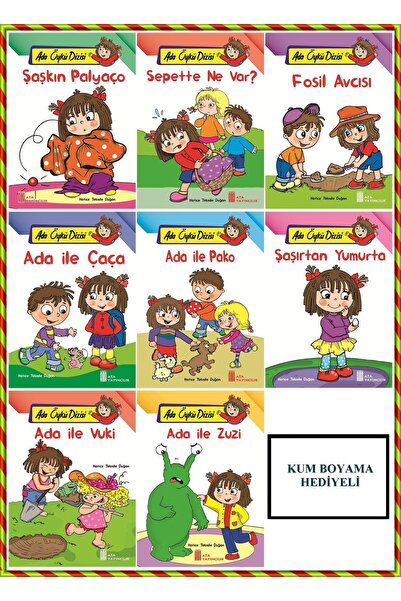 Ata Yayıncılık Ada Öykü Dizisi 8liset Kum Boyama