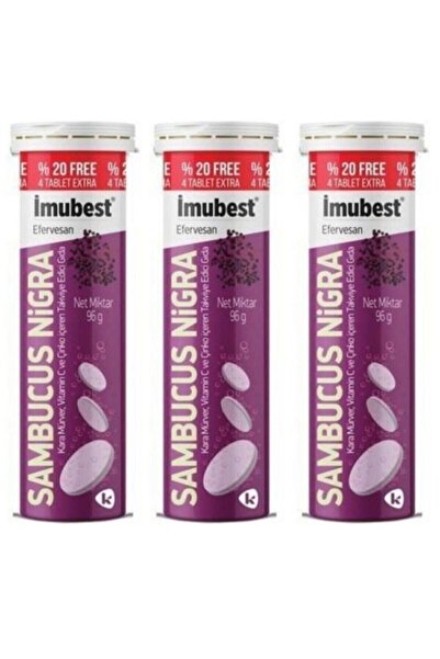 İmubest Imubest Sambucus Nigra 24 Effervesan Tablet 3 Kutu