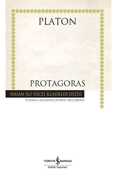 İş Bankası Kültür Yayınları Protagoras (ciltli)