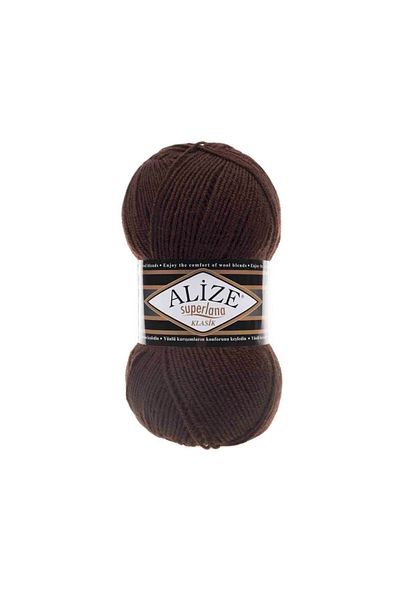 Alize Superlana Brown Hand Knitted - String 26 (5 Pieces)