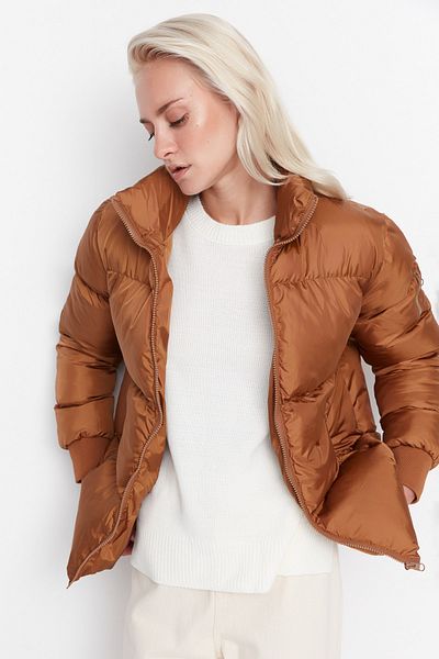 Trendyol Collection Winterjacke - Braun - Puffer