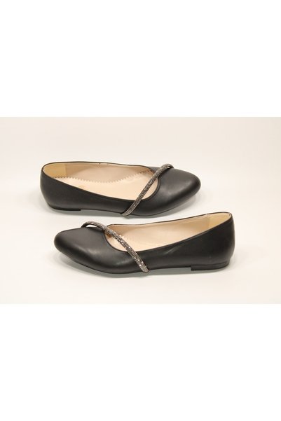 Sedef Non-Slip Flat Sole Buckle Detail Classic-sports Daily Ballerina Shoes