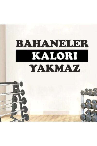 efekt reklam Spor Fitness Salonu Motivasyon Sözü Dekoratif Sticker Salon Yata...