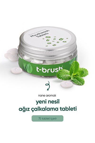 TBRUSH Koruyucu Ve Ferahlatıcı Ağız Çalkalama Tableti - Florürsüz- Alkolsüz -...