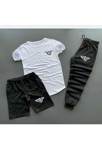 Joza Outdoors Φτερωτή μπάλα ποδοσφαίρου εμπριμέ σετ 3 τεμαχίων συνδυασμού