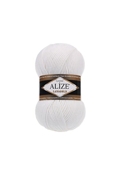Alize Lanagold El Örgü İpliği - 55 Beyaz -