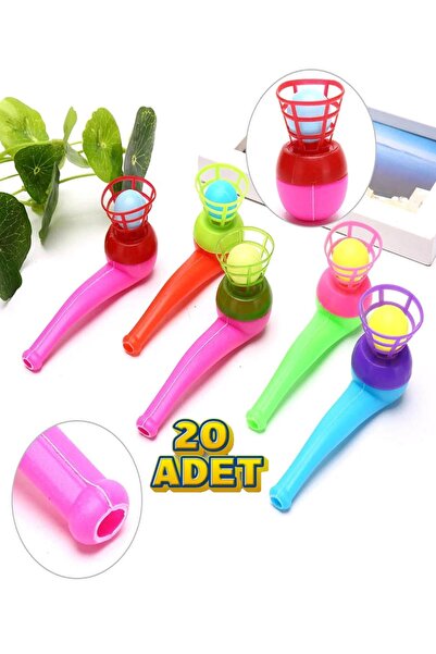 Hyd 20 Adet Saksafon Top Üfleme Nefes Kontrolü Oyunu Eğitici Oyuncak
