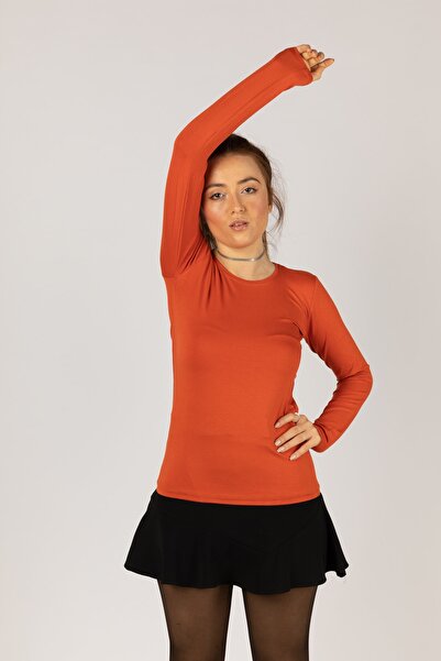 Nacar Bayan Uzun Kollu Likralı Penye Badi