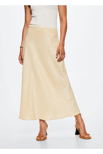 MANGO Woman Fusta din satin