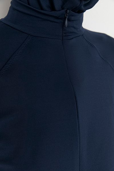 Trendyol Modest Marineblaues, langärmliges, 4-teiliges Strick-Badeanzug-Set TCTSS22CF0012