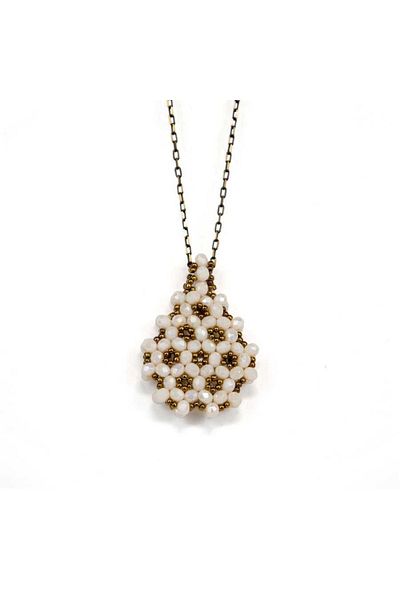 Hayrat Neşriyat Women's White Cevşen Necklace