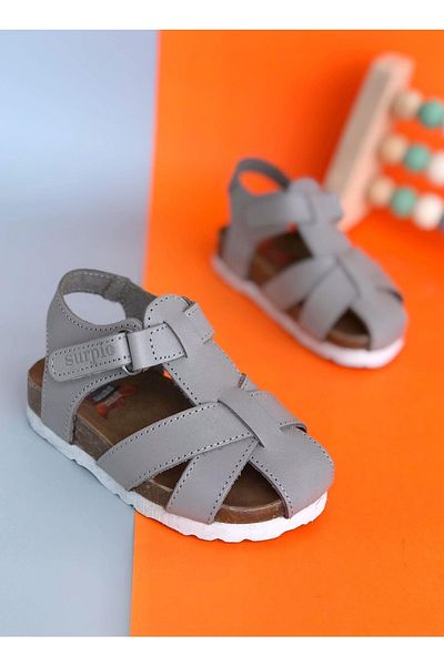 Surpie Shoes Genuine Leather Orthopedic Sole Sandals, Children's Sandals
