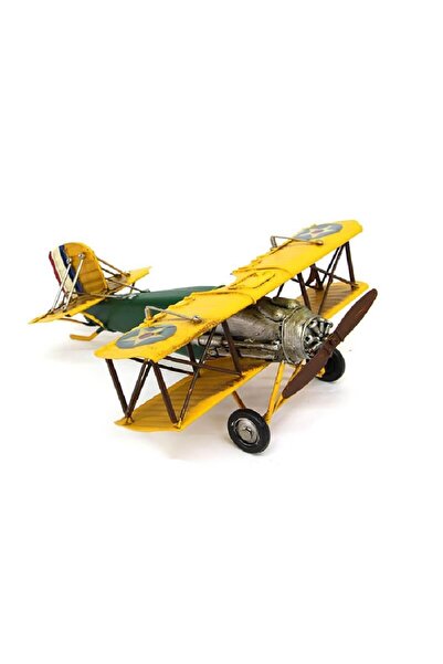 Genel Markalar Dekoratif Metal Uçak Çift Kanatlı Dekoratif Biblo Hediyelik