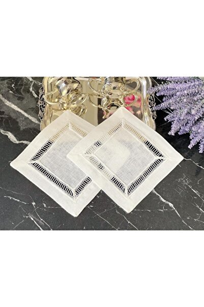 EVİMKOKOŞ مجموعة مناديل كوكتيل موديل كولبر مكونة من قطعتين