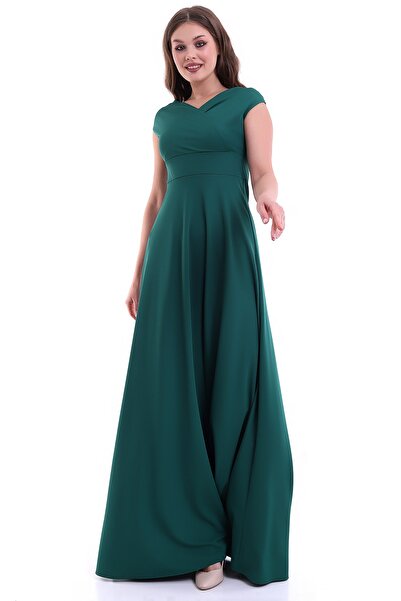 Moda MiraGül Kayık Yaka Kiloş Elbise