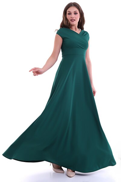 Moda MiraGül Kayık Yaka Kiloş Elbise