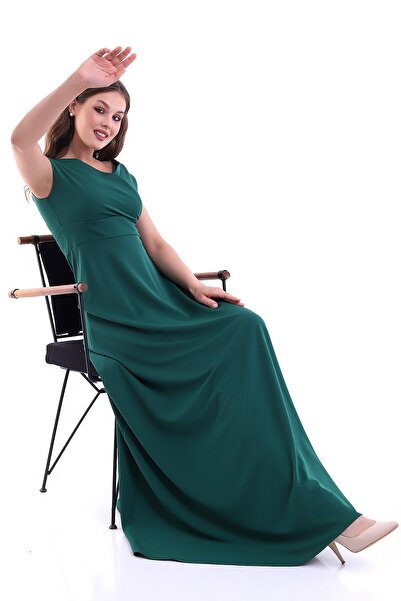 Moda MiraGül Kayık Yaka Kiloş Elbise