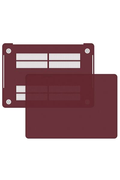 Buff Labs Blogy Macbook Pro 13 Inç Crystal Fit Kılıf Wine Red