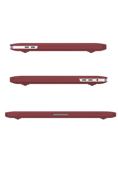 Buff Labs Blogy Macbook Pro 13 Inç Crystal Fit Kılıf Wine Red