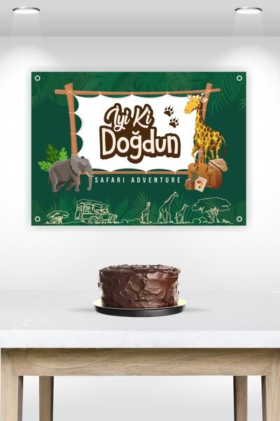 neşeli günlerim Platneni poster sa safari temom 50x70 cm
