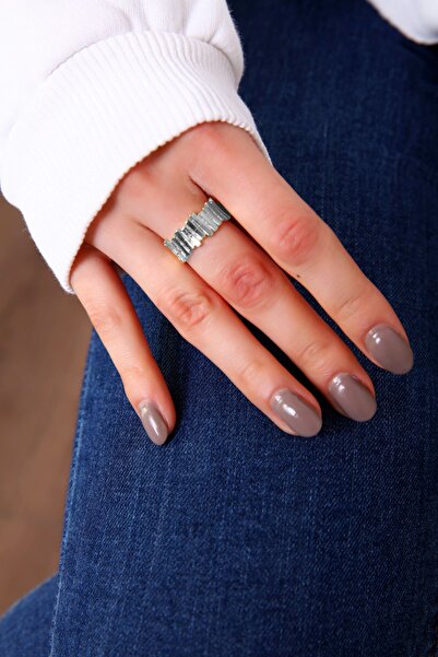 AURRARİ Gümüş Renk Çit Yüzük