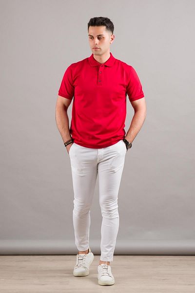 nehir by ahmet fulker تي شيرت Nehir By Faruk Ülker Polo Collar Snap Fastener Mercerized Superfine Cotton للرجال