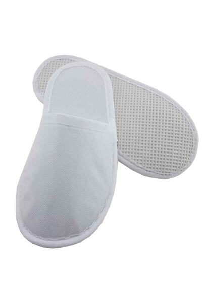 PRİVATE 50 Pairs of White Disposable Hotel Slippers for Children
