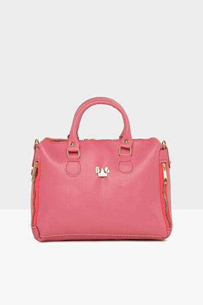 Bagmori Fuşya Kadın Dik Çift Fermuarlı Askılı Çanta M000005043