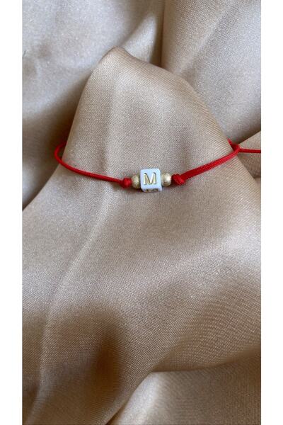Mamba Ticaret 14 Ayar Lazer Toplu Baş Harfli Tek Ipli Bileklik