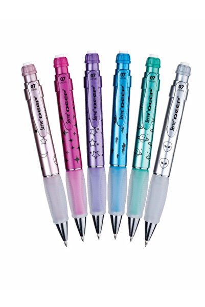 Serve Deep Gezegen Desenli Metalik Yeşil 0.7 Versatil Kalem