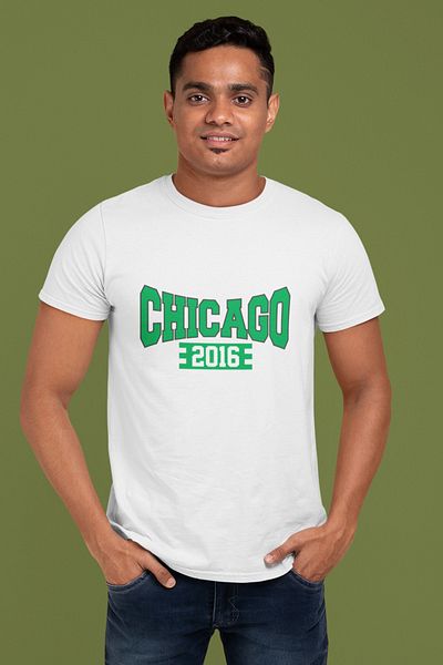SUNFREE Chicago Κατασκευασμένο Κανονικό Λευκό T-shirt