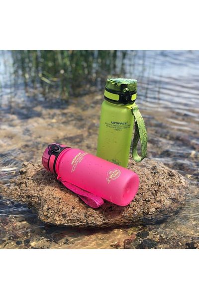Uzspace Set of 2 650ml Tritan Water Flask No Bpa No Smell