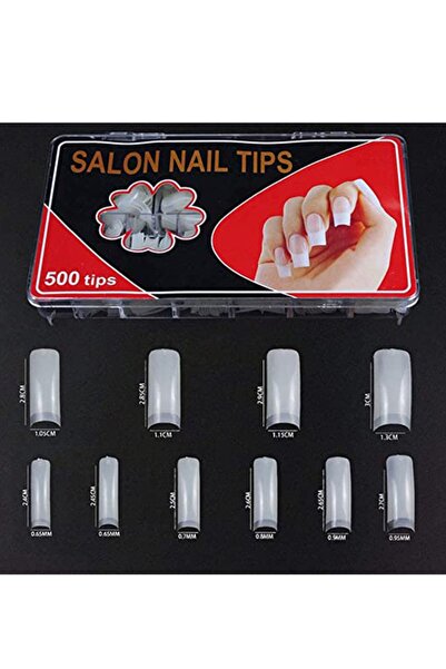 RONIKI Protez Tırnak Salon Tipi Tips 500 Adet Naturel